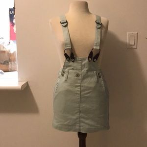 French Connection Jean skirt with suspenders